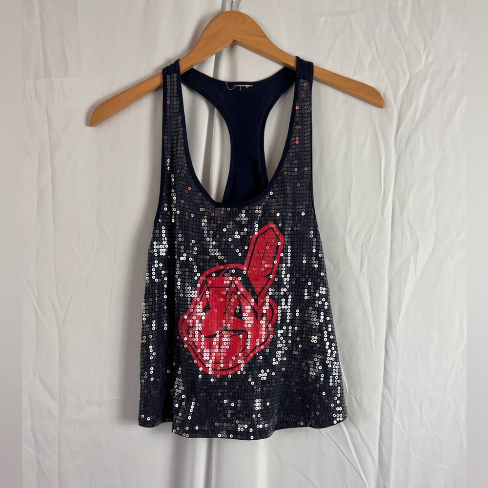 PINK Cleveland Indians ChiefWahoo tank